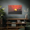 91638-19.jpg Horse Silhouette During Sunset Standard Canvas
