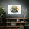 Vintage Yellow Car Standard Canvas
