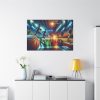 91638-197.jpg Basketball Court Scene With Players in Action Standard Canvas
