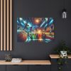 91638-198.jpg Basketball Court Scene With Players in Action Standard Canvas