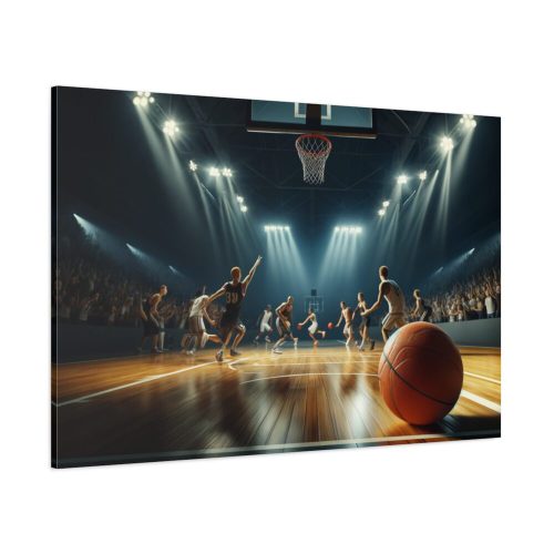 Energy and Excitement of a Basketball Game Standard Canvas