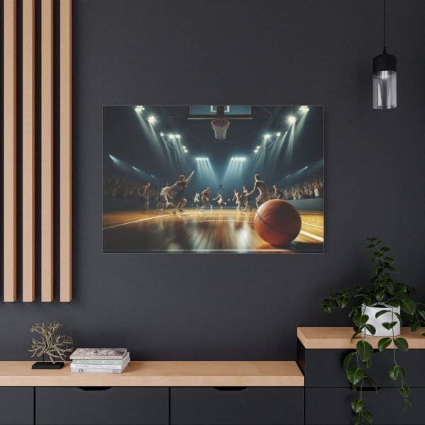 91638-208.jpg Energy and Excitement of a Basketball Game Standard Canvas