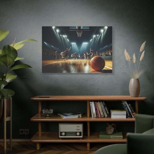 91638-209.jpg Energy and Excitement of a Basketball Game Standard Canvas