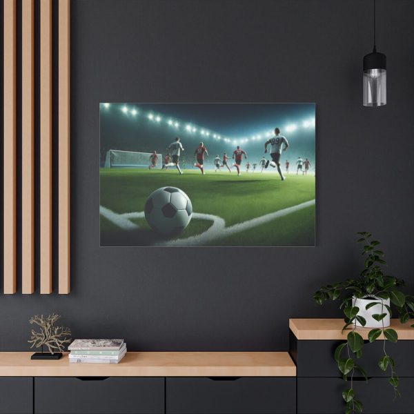 91638-213.jpg Soccer Game with Players in Action Standard Canvas