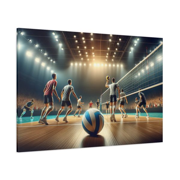 91638-225.jpg Volleyball Game with Players Standard Canvas