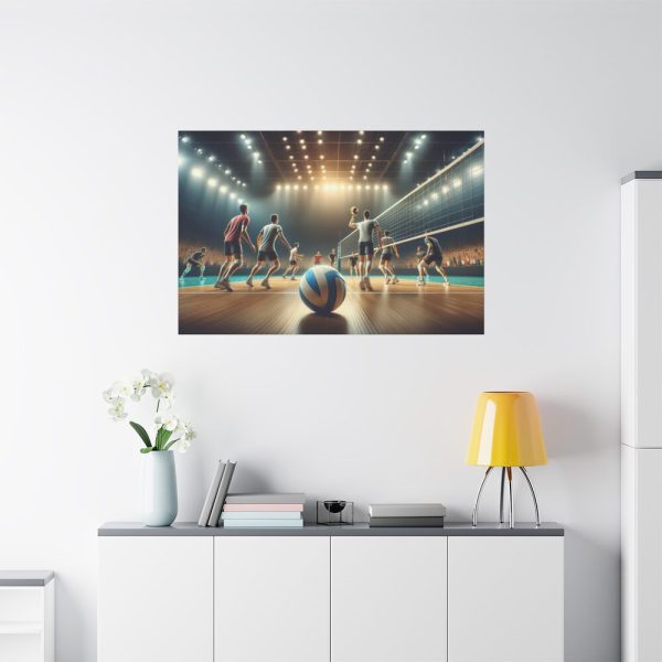 91638-227.jpg Volleyball Game with Players Standard Canvas