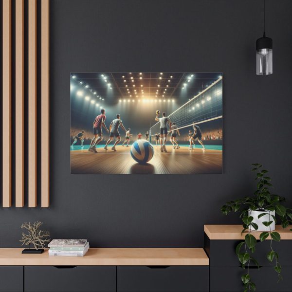 91638-228.jpg Volleyball Game with Players Standard Canvas