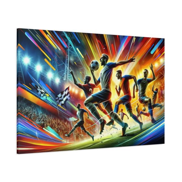 Soccer Players in Action Standard Canvas