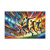 Soccer Players in Action Standard Canvas