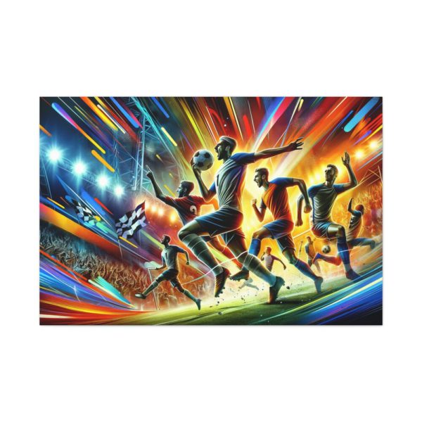 Soccer Players in Action Standard Canvas