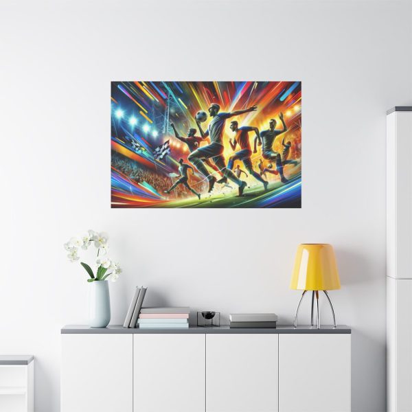 Soccer Players in Action Standard Canvas
