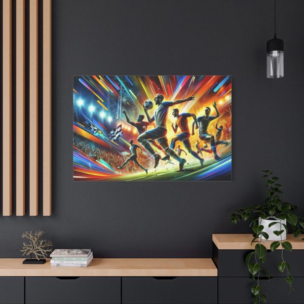 Soccer Players in Action Standard Canvas