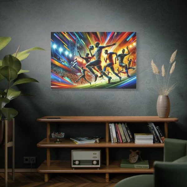 Soccer Players in Action Standard Canvas