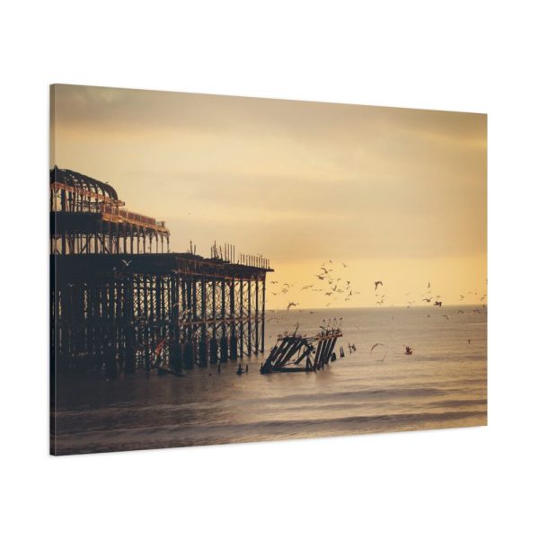 91638-240.jpg Pier Seagull Ocean Standard Canvas