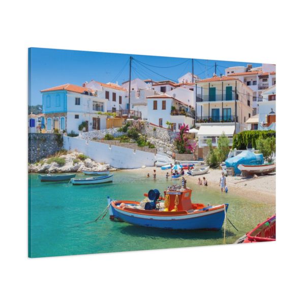 91638-285.jpg Greek Coastal Town Standard Canvas