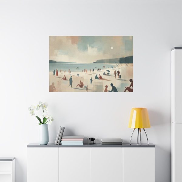 91638-297.jpg Beach Scene With People Standard Canvas