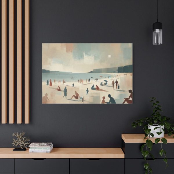 91638-298.jpg Beach Scene With People Standard Canvas