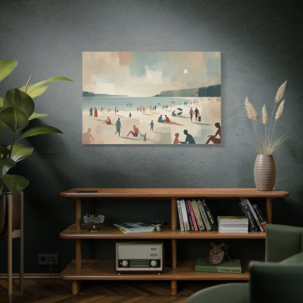 91638-299.jpg Beach Scene With People Standard Canvas