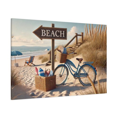 Peaceful Beach Scene Standard Canvas