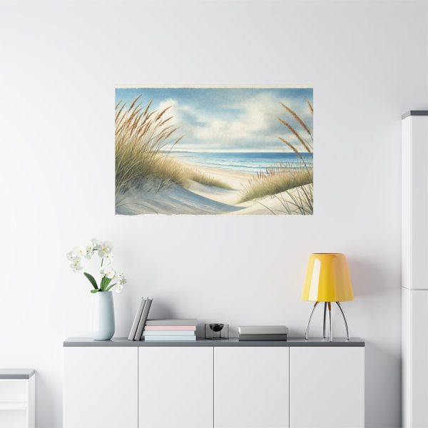 91638-307.jpg Beach Scene With Gentle Sand Dunes Standard Canvas