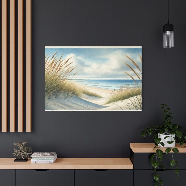 91638-308.jpg Beach Scene With Gentle Sand Dunes Standard Canvas