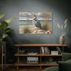 Heron on Sandy Beach Standard Canvas