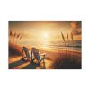 91638-331.jpg White Adirondack Chairs Facing the Ocean Standard Canvas