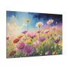 Wildflowers on Rough Texture Standard Canvas