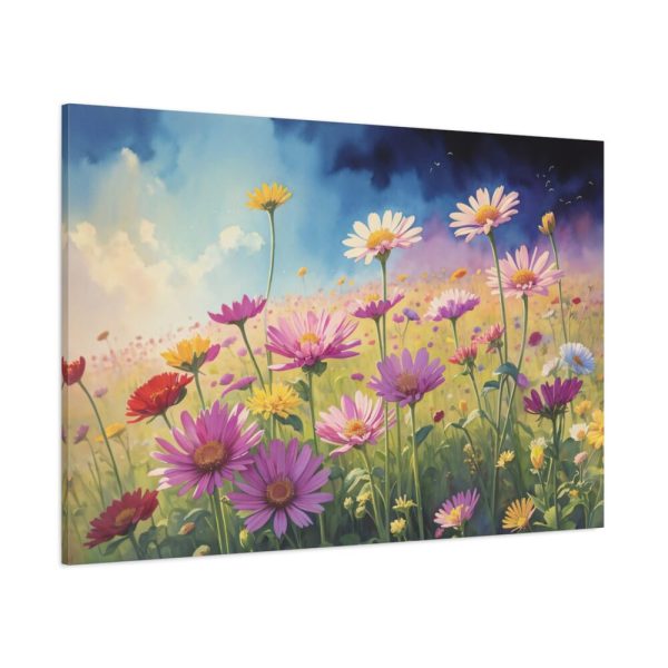 Wildflowers on Rough Texture Standard Canvas