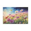 Wildflowers on Rough Texture Standard Canvas