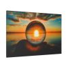 Reflection Time Through A Lens Ball Standard Canvas