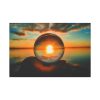 Reflection Time Through A Lens Ball Standard Canvas