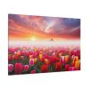 Tulip Field In The Morning Standard Canvas