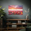 Tulip Field In The Morning Standard Canvas