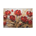 Red-Gold Abstract Tulips Standard Canvas - Image 2