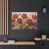 Red-Gold Abstract Tulips Standard Canvas