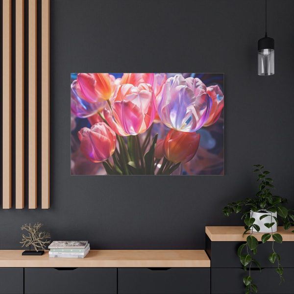 91638-383.jpg Beautiful Pink Tulips Flowers Standard Canvas