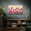 91638-389.jpg Pink Tulips Row At Sunset Standard Canvas