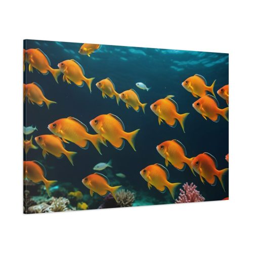91638-390.jpg Tropical Fish Swarm Aquarium Standard Canvas
