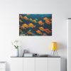 Tropical Fish Swarm Aquarium Standard Canvas
