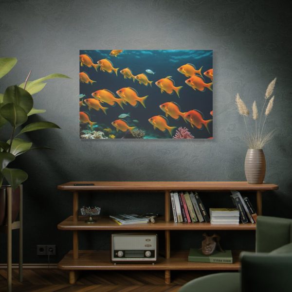 Tropical Fish Swarm Aquarium Standard Canvas