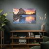 91638-4.jpg Shark Fin Cove During Sunset Standard Canvas