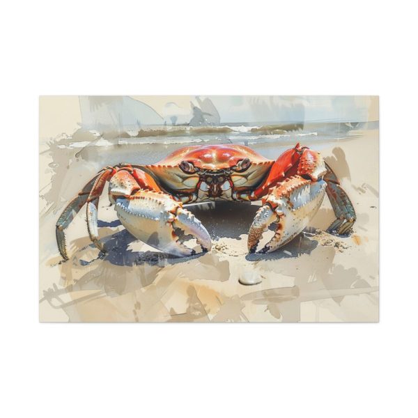 91638-401.jpg Crab Watercolor Art Standard Canvas