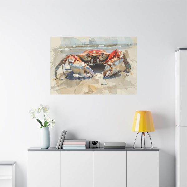 91638-402.jpg Crab Watercolor Art Standard Canvas