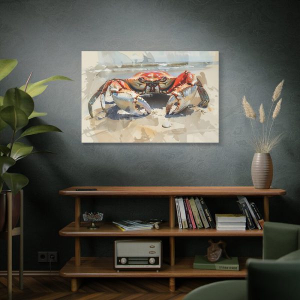 91638-404.jpg Crab Watercolor Art Standard Canvas
