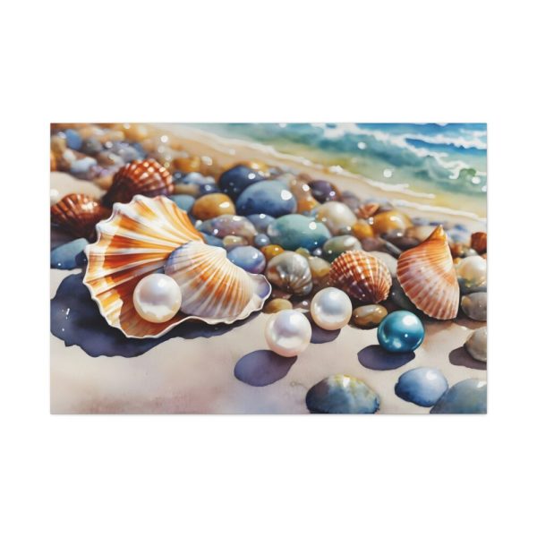 Shells Beach Sea Art Standard Canvas