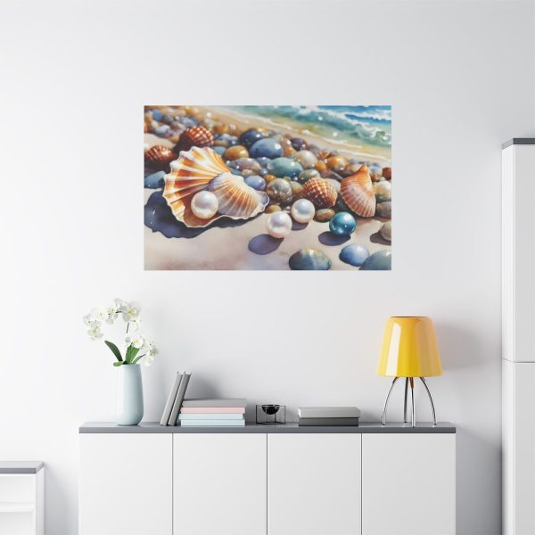 Shells Beach Sea Art Standard Canvas