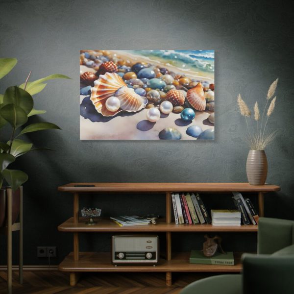 Shells Beach Sea Art Standard Canvas