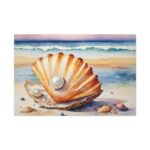 Shells Pearls Beach Art Standard Canvas - Image 2