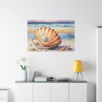 Shells Pearls Beach Art Standard Canvas - Image 3